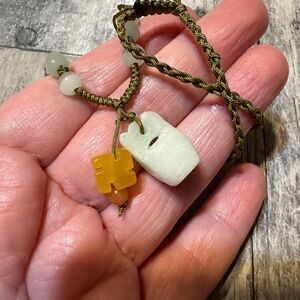 Jade Adjustable Silk Necklace